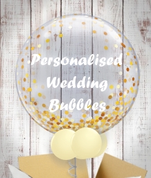 Personalised Wedding Bubble Balloons | Party Save Smile